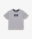 Tricou mare cu mânecă scurtă, alb cu dungi, Gulliver