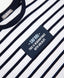 Tricou mare cu mânecă scurtă, alb cu dungi, Gulliver