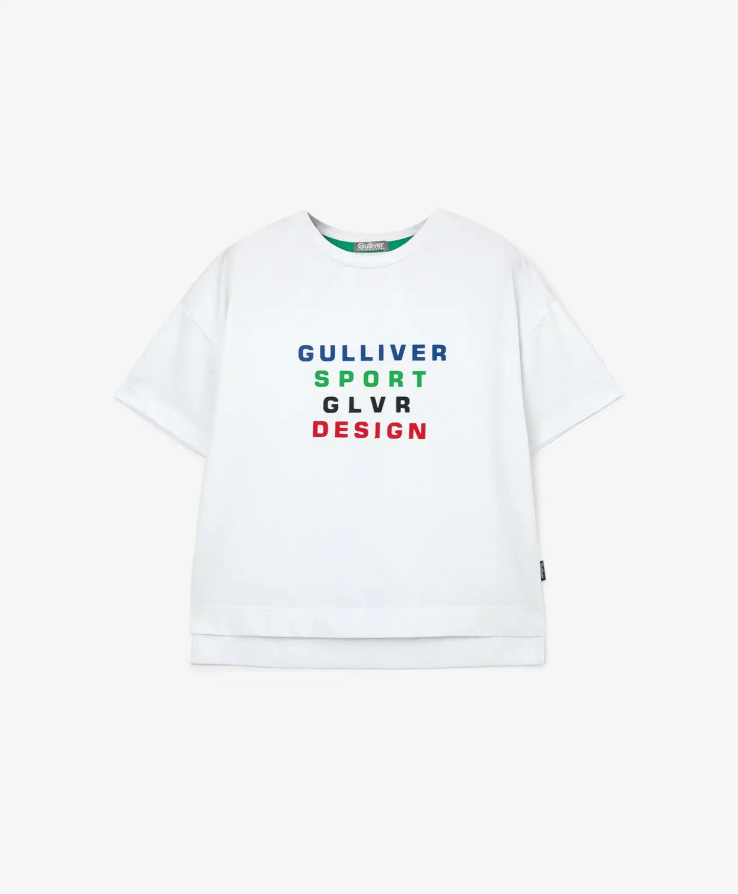 Tricou cu mânecă scurtă, alb, Gulliver