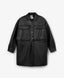 Trench din piele negru transformabil, Gulliver