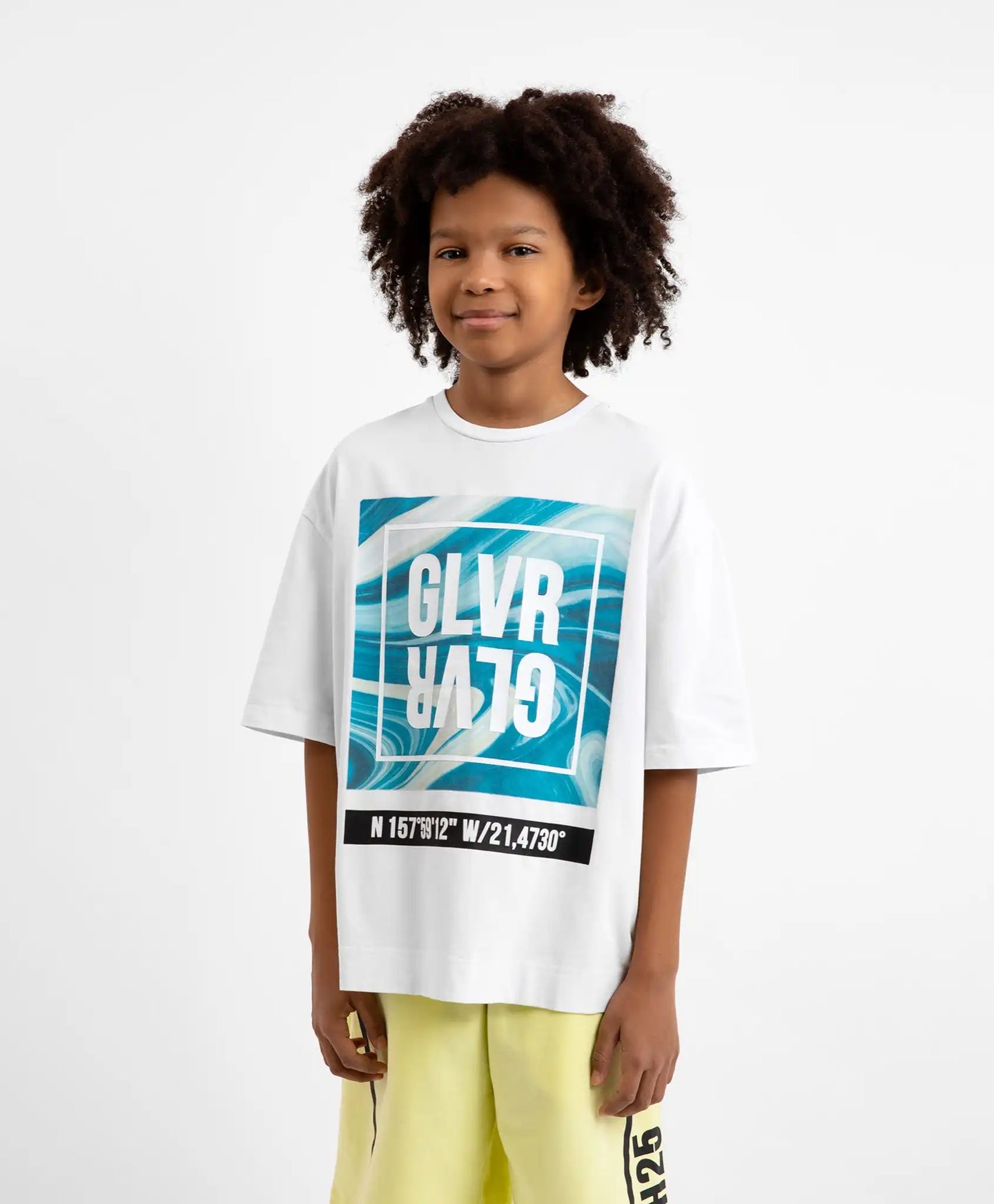 Tricou cu mânecă scurtă și imprimeu mare, alb, Gulliver