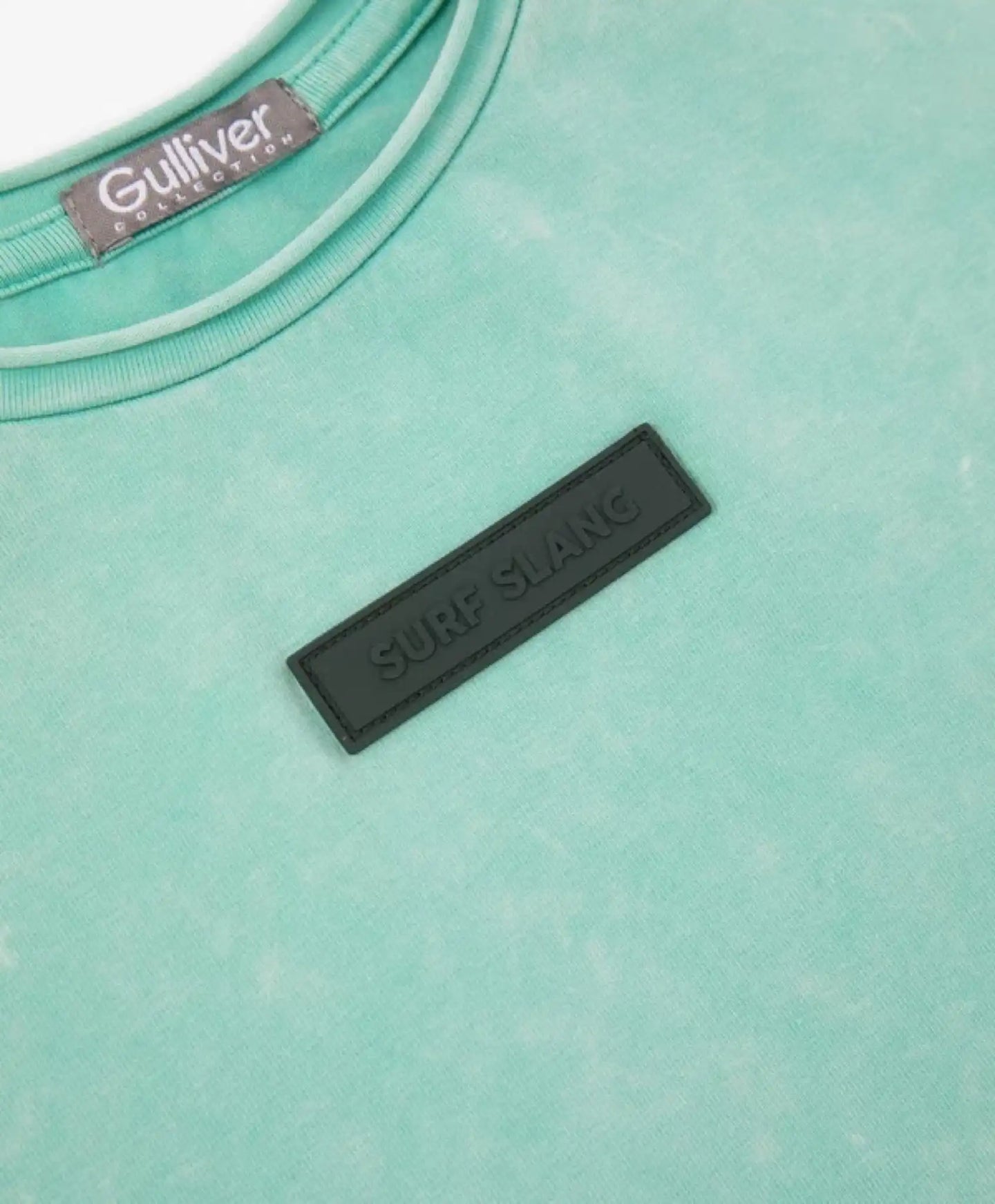 Tricou verde laconic cu colorare modernă pentru băiat, Gulliver
