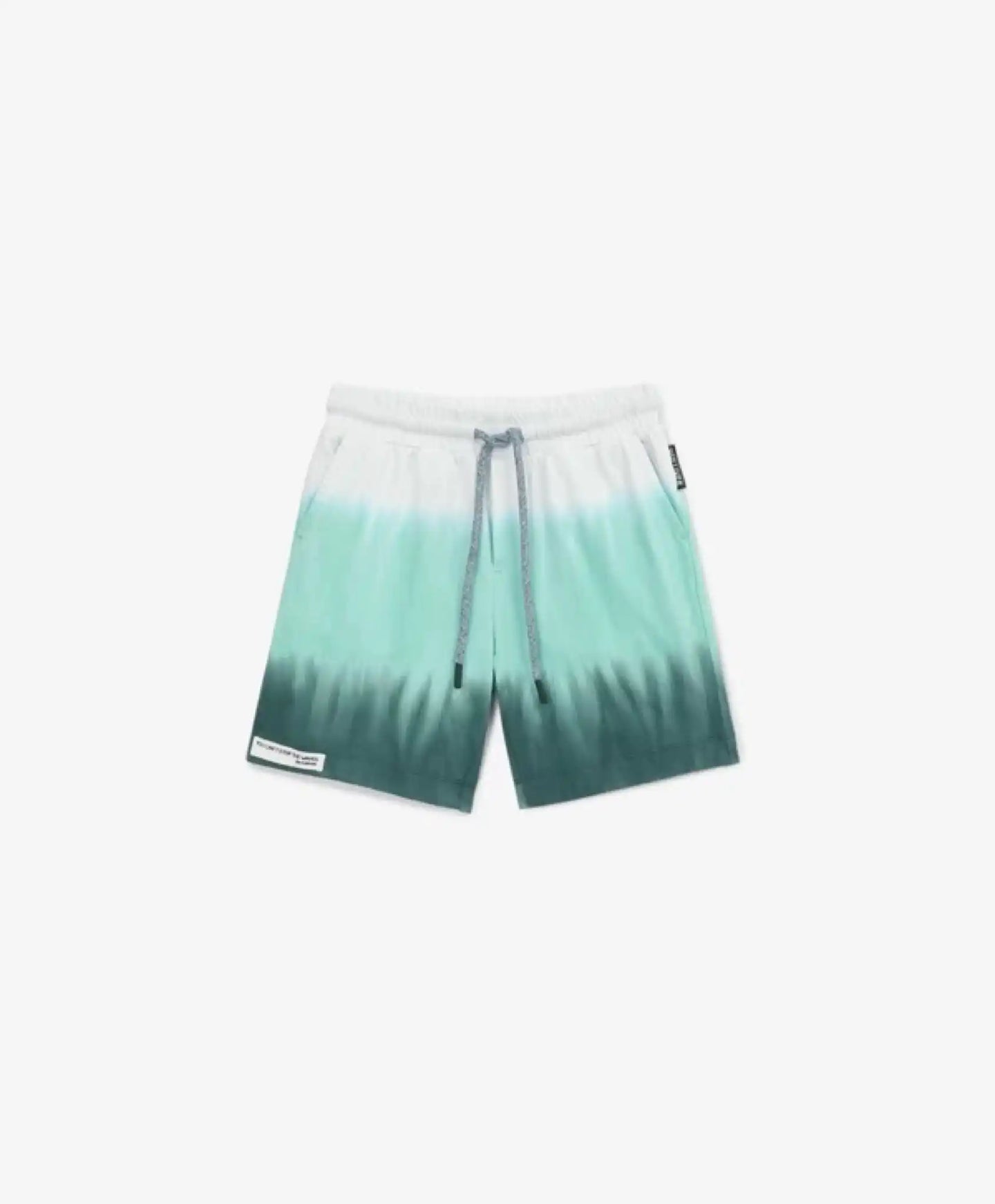 Pantaloni scurți tricot alb cu efect tie-dye, pentru băiat, Gulliver