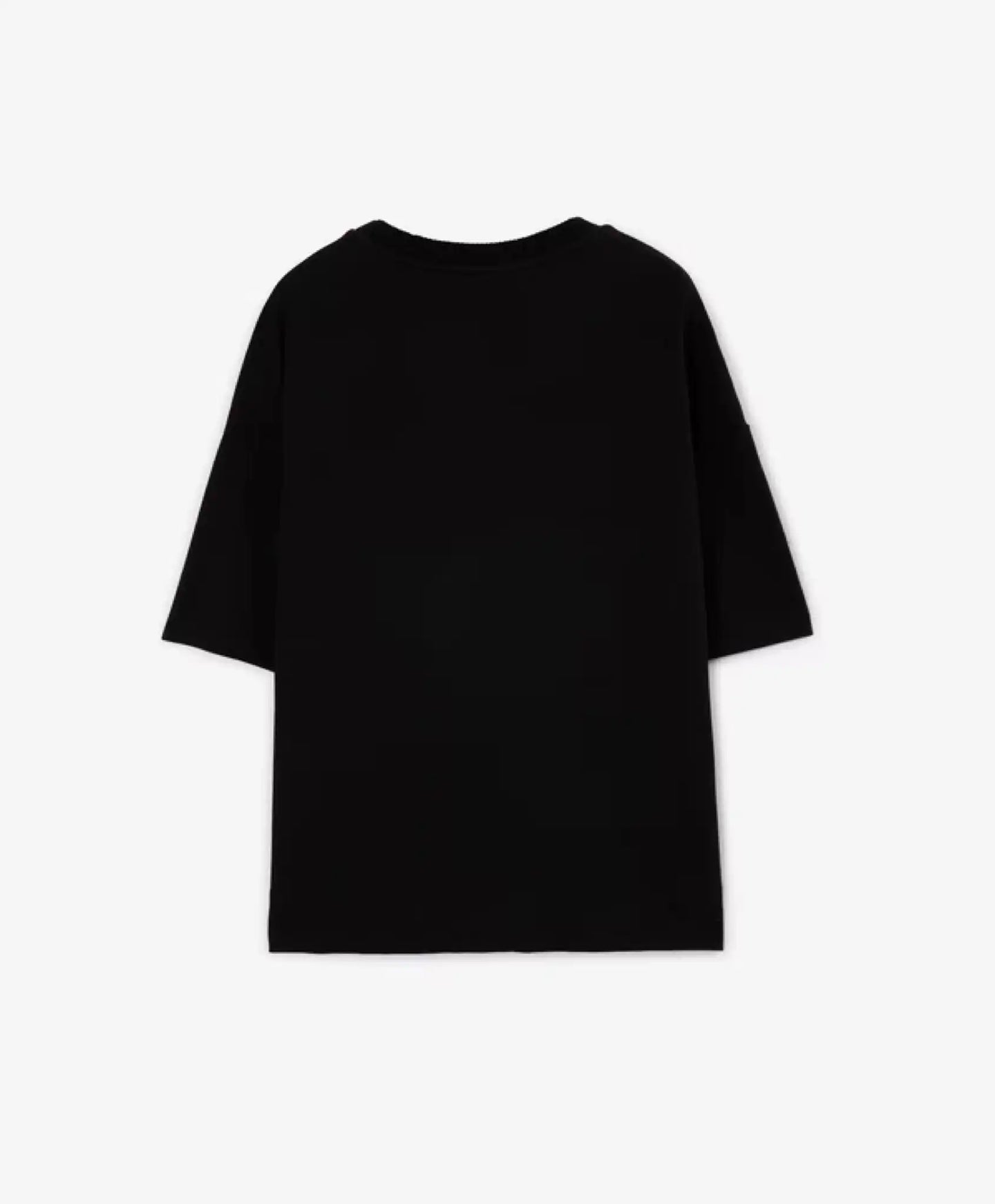 Tricou cu imprimeu lucios în culoarea materialului de bază, negru, pentru băiat, Gulliver