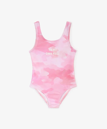 Costum de baie complet pentru copii, roz, Gulliver