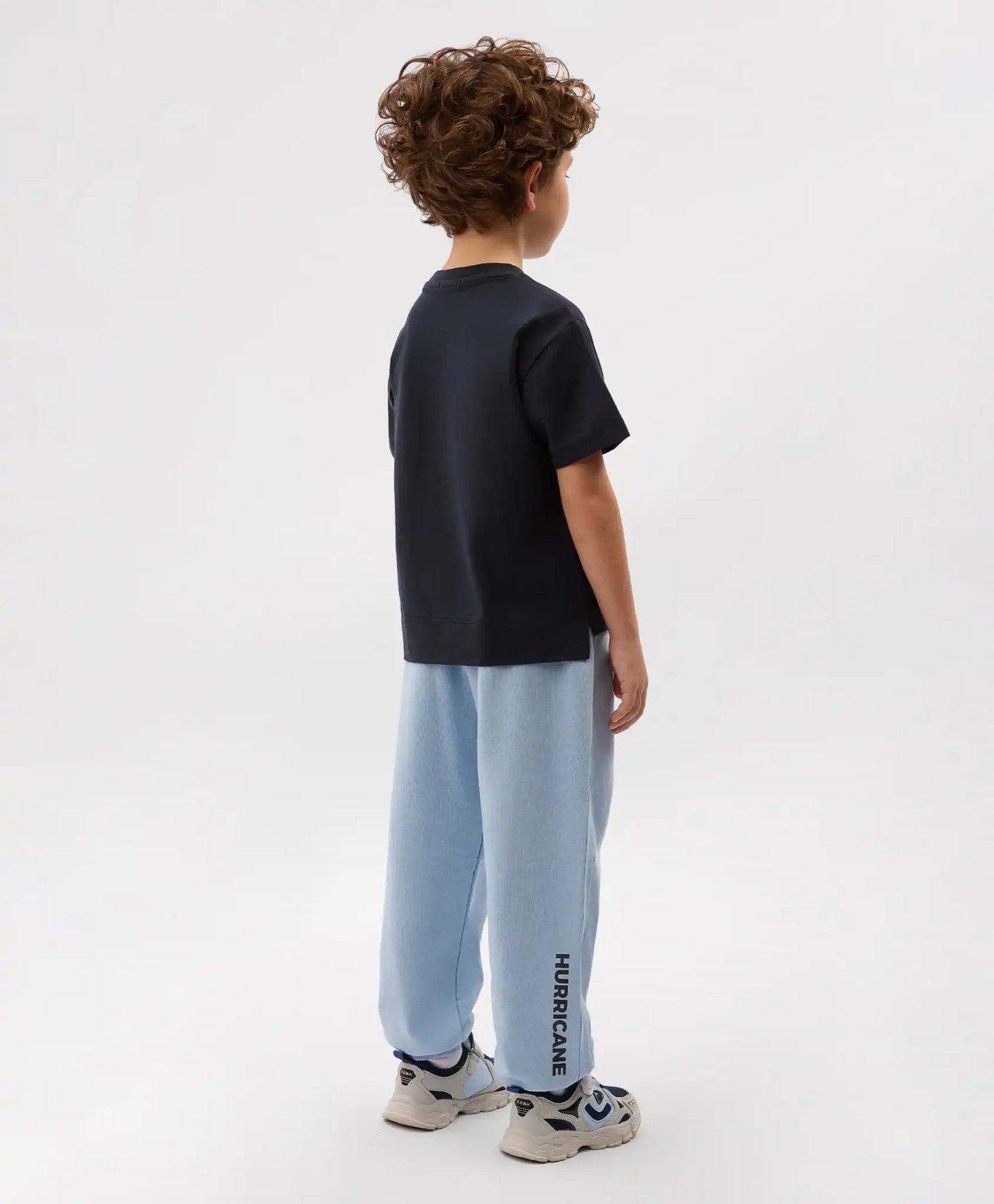 Pantaloni jogger pentru băiat, din footer, albaștri, Gulliver