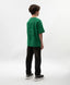 Tricou oversize pentru băiat, verde, cu imprimeu pe spate, Gulliver