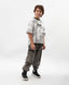 Tricou oversize pentru băiat, alb, cu imprimeu, Gulliver