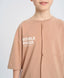 Tricou oversize cu mânecă scurtă pentru băiat, bej, cu imprimeu, Button Blue