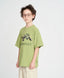 Tricou cu mânecă scurtă pentru băiat, verde, oversize, cu imprimeu, Button Blue