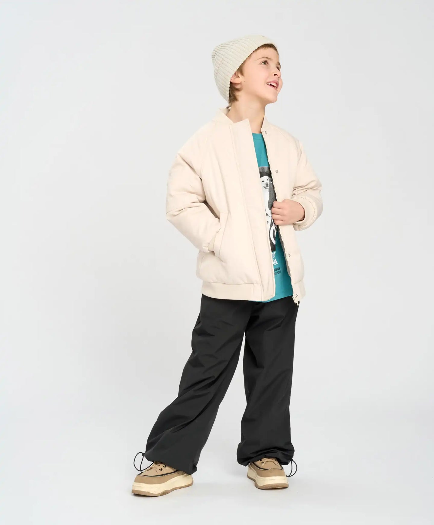 Pantaloni jogger cu șnur de ajustare – unisex, Button Blue