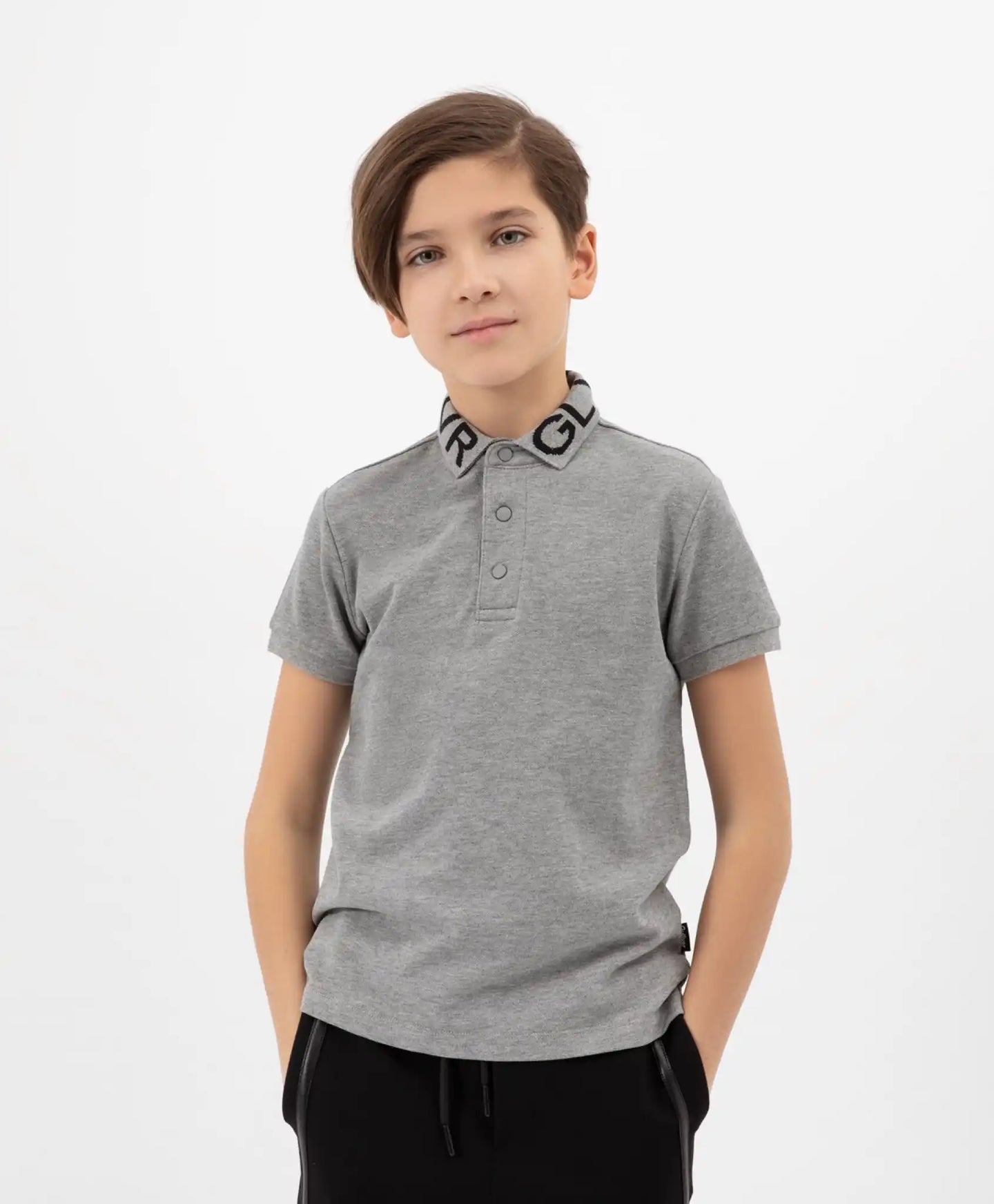 Tricou cu mâneci scurte gri Gulliver