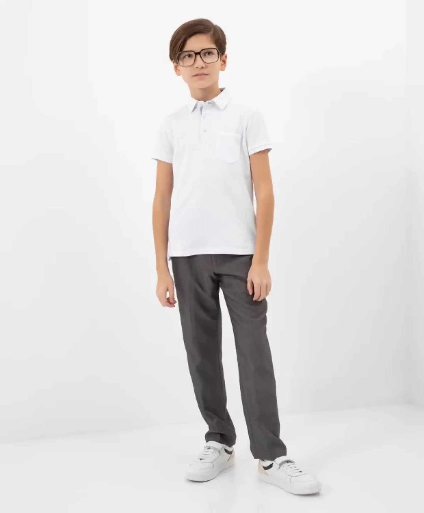 Pantaloni conici spre gleznă, gri, Gulliver
