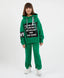 Pantaloni jogger verzi, cu curea, Gulliver