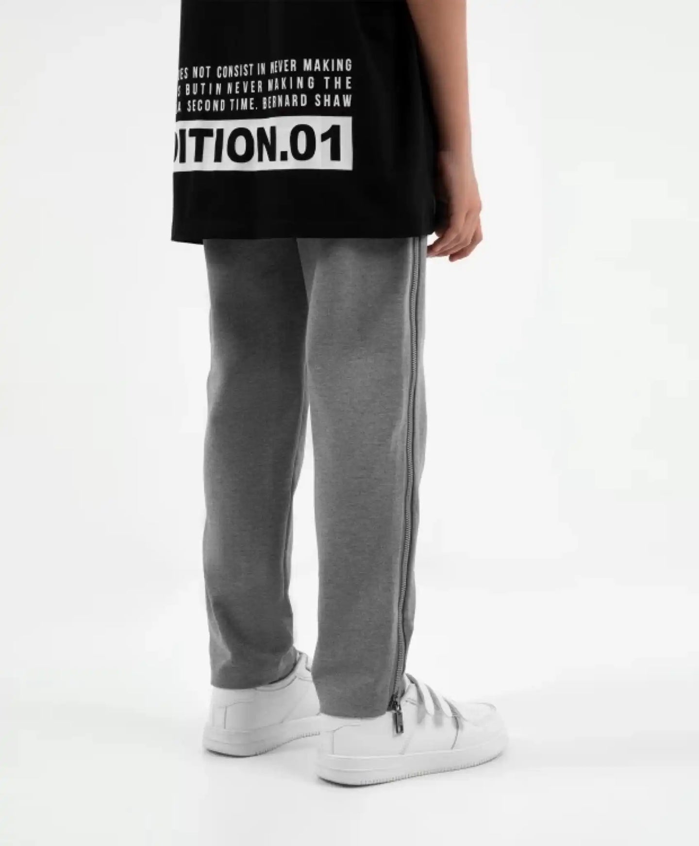 Pantaloni tricot din jerseu, gri, Gulliver