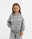 Hoodie deschis din material fleece cu imprimeu gri pentru fete Gulliver