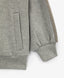 Hoodie deschis din material fleece cu imprimeu gri pentru fete Gulliver