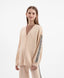 Cardigan tricotat oversize, călduros, bej, pentru fată, Gulliver