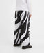 Pantaloni fleece, cu imprimeu alb-negru, pentru fată, Gulliver