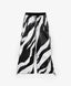 Pantaloni fleece, cu imprimeu alb-negru, pentru fată, Gulliver