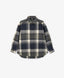 Cămașă flanelată oversized cu mâneci lungi și glugă din material carouri pentru băiat Gulliver