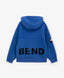 Hoodie albastru oversized din neopren pentru băieți Gulliver
