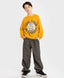 Pantaloni cu pliuri și ajustare a lățimii cracilor, gri, pentru băiat, Button Blue