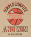 Longsleeve cu imprimeu de baschet bej pentru băieți Button Blue