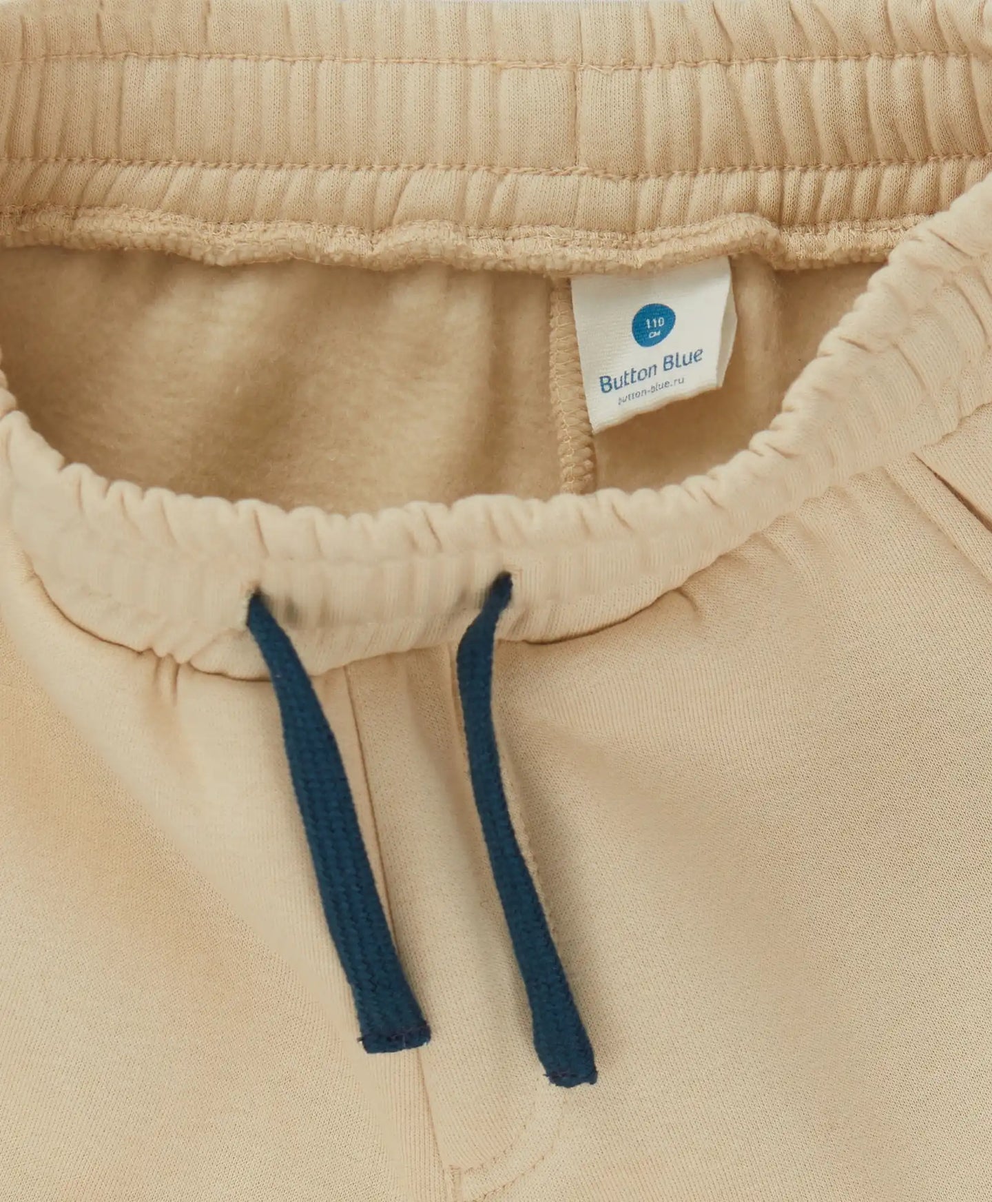 Joggeri cargo căptușiți, cu imprimeu și patru buzunare, bej, pentru băiat, Button Blue