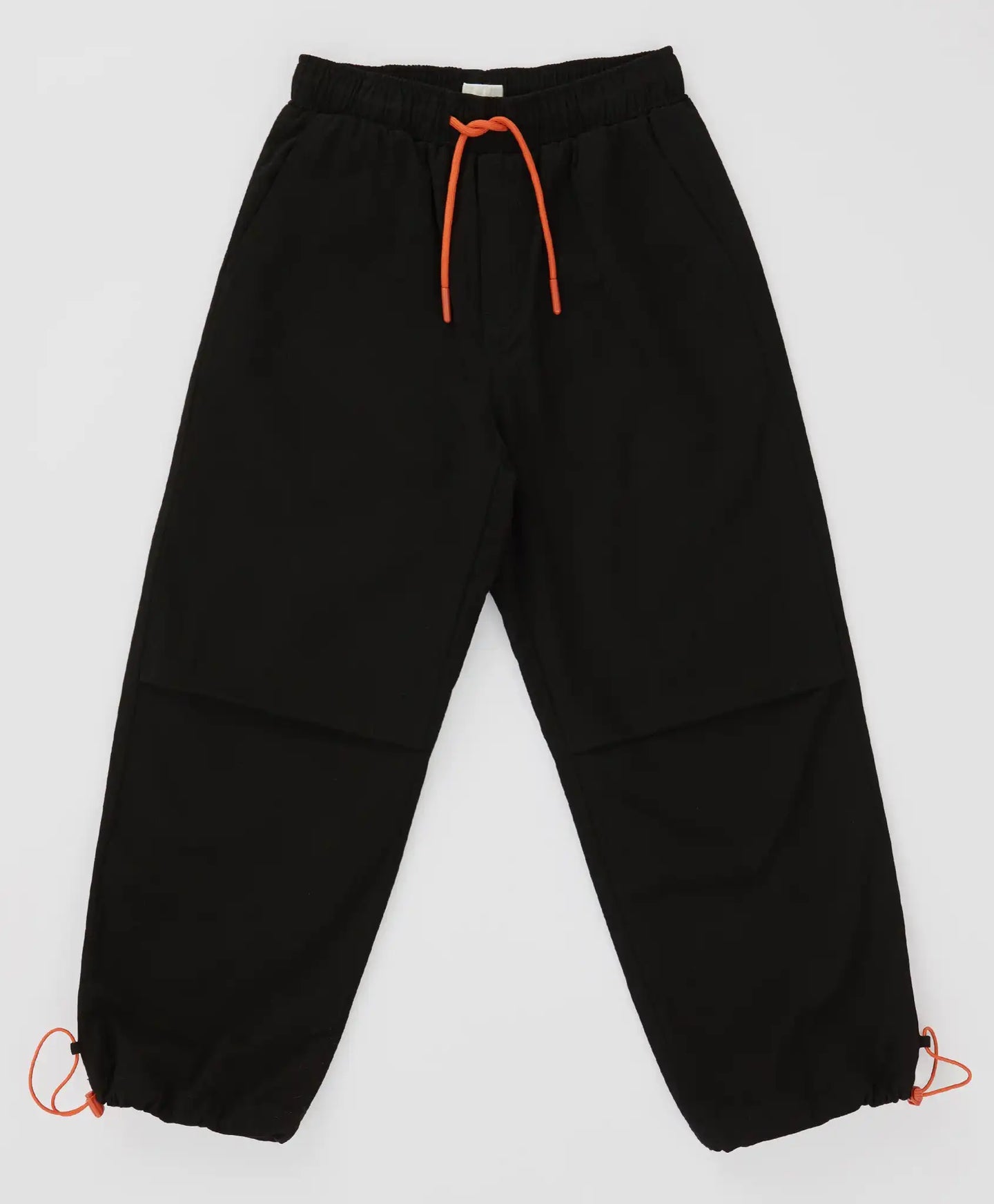 Pantaloni cu pliuri și ajustare a lățimii cracilor, negri, pentru băiat, Button Blue