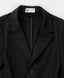 Sacou cu un singur rând de nasturi, negru Button Blue