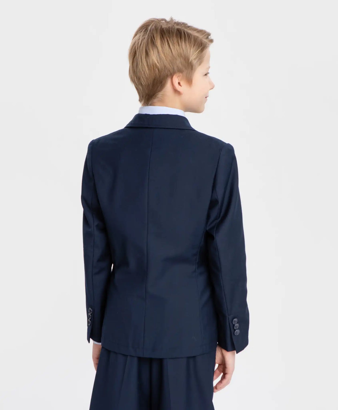 Sacou clasic, conic, albastru Button Blue