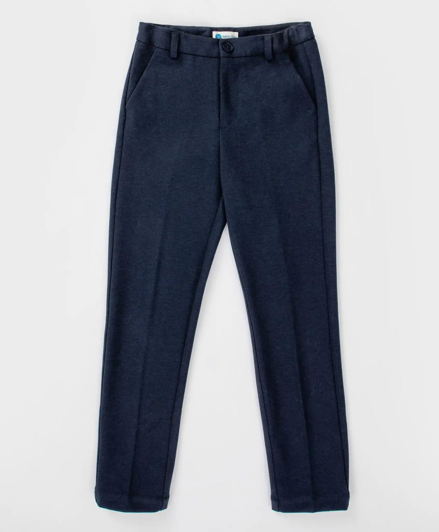 Pantaloni tricot, albaștri, Button Blue