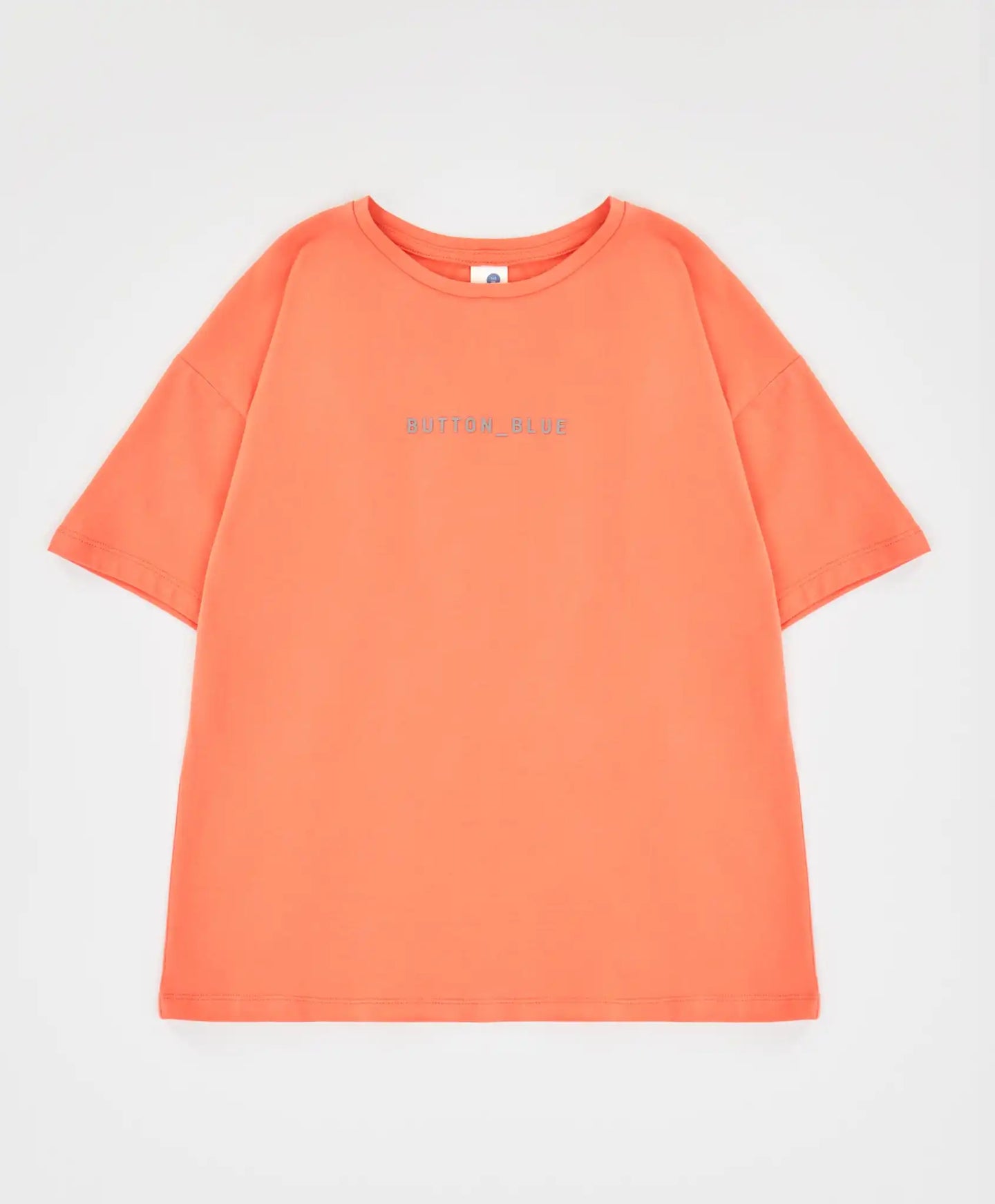 Tricou de bază cu mâneci scurte și imprimeu corai pentru copii Button Blue