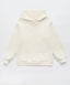 Hoodie cu glugă oversized crem pentru copii Button Blue