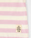 Longsleeve cu dungi multicolore pentru fete Button Blue