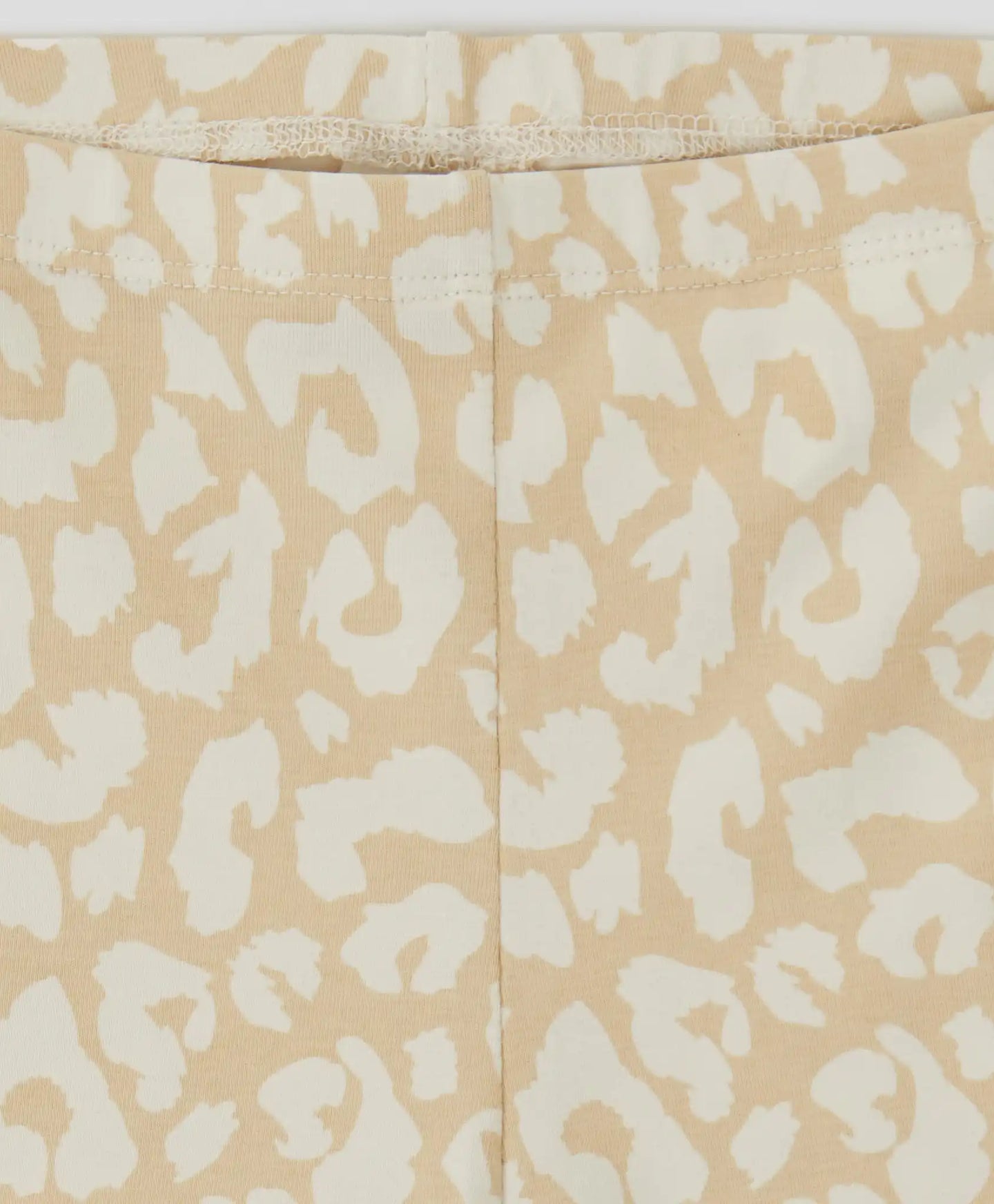 Colanți cu imprimeu animal print, bej, pentru fată, Button Blue