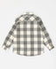 Cămașă cu nasturi, flanelată, în carouri, cu guler desfăcut, gri, pentru fată, Button Blue