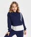 Hanorac cu dungi albastre Button Blue