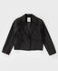 Sacou scurt, drept, negru Button Blue
