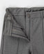 Pantaloni clasici, drepți, cu dungi presate, gri, Button Blue