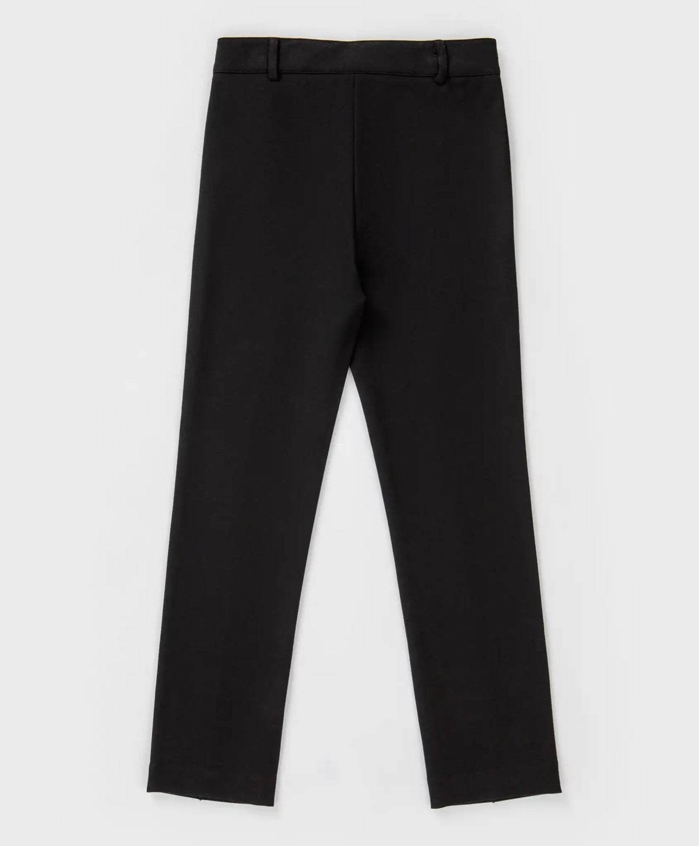 Pantaloni clasici, cu dungi presate, negri, Button Blue