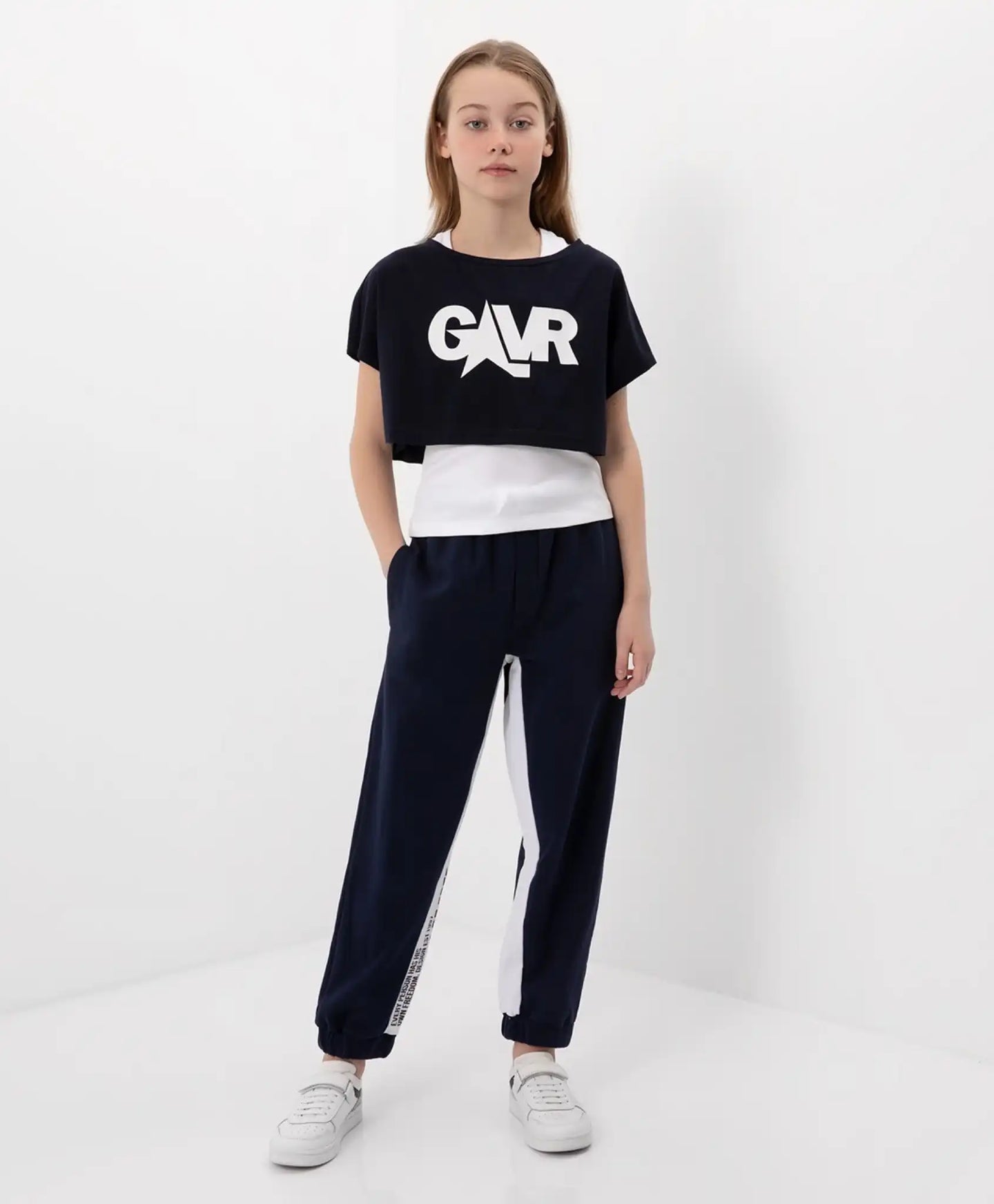 Pantaloni polar, cu curea și manșete elastice, albaștri, Gulliver