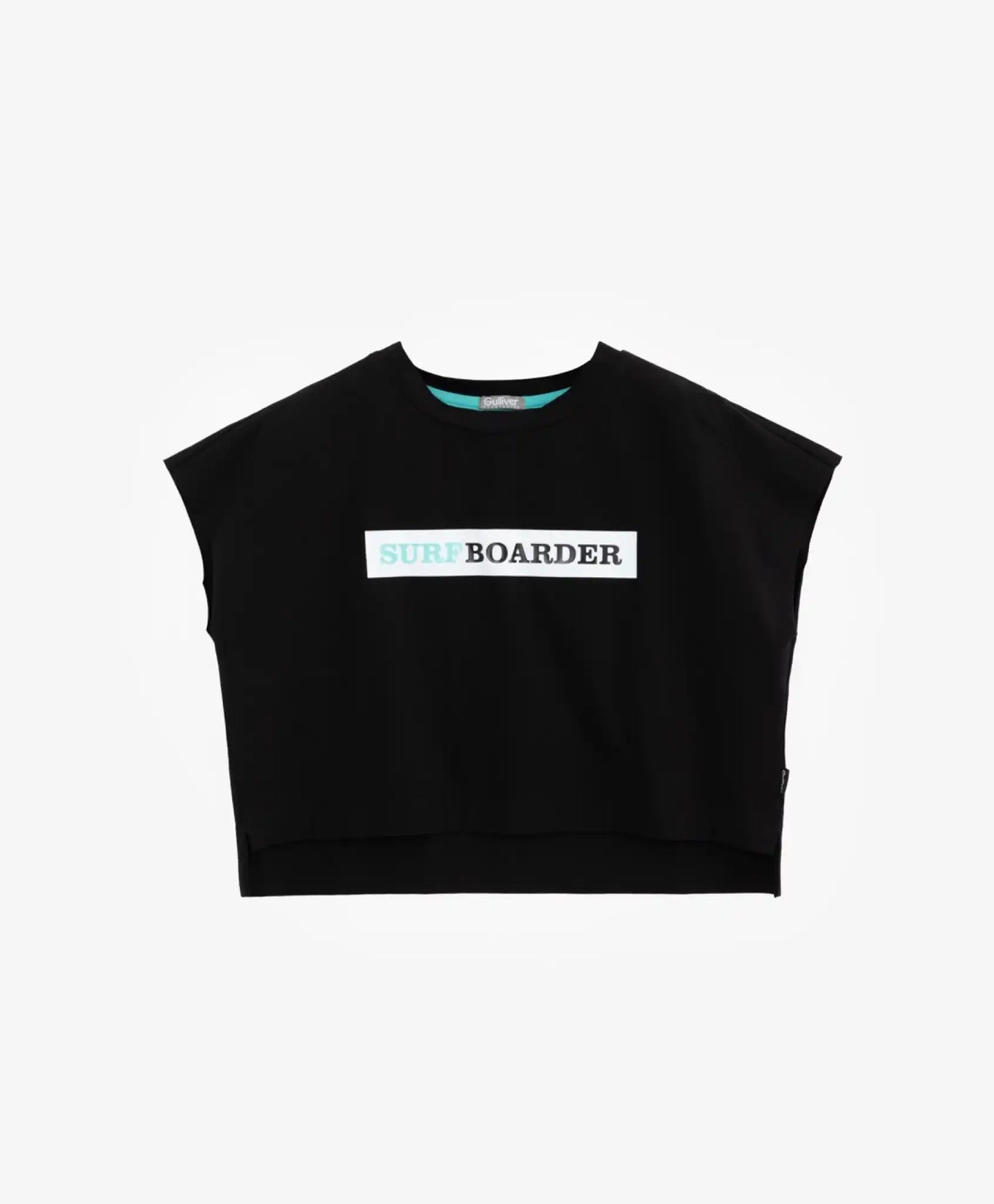 Tricou cu imprimeu stilizat, negru, Gulliver