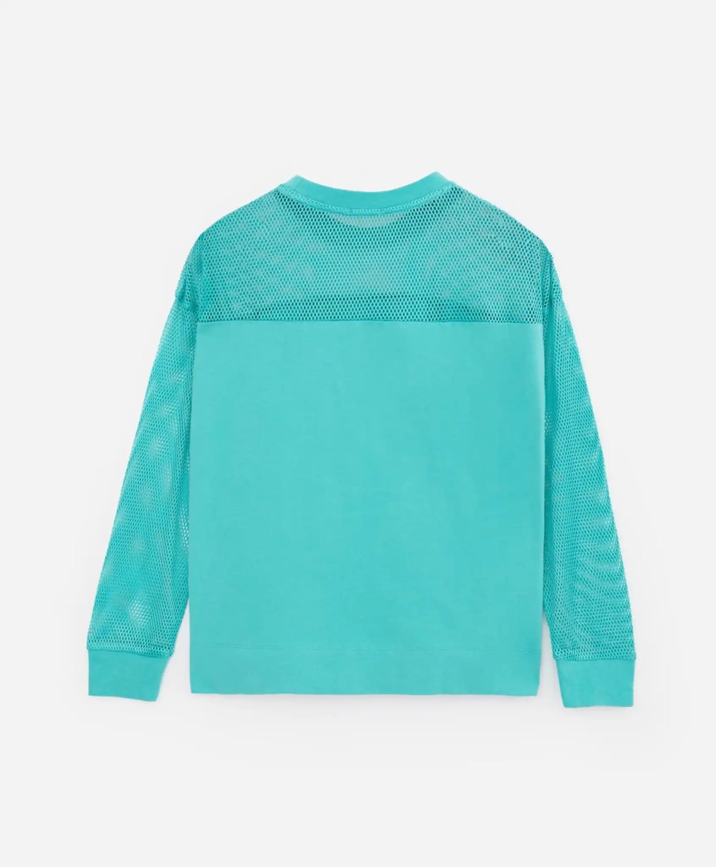 Tricou cu mâneci lungi tricotat cu plasă turcoaz Gulliver