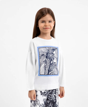Tricou cu mâneci lungi alb, Gulliver
