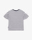 Tricou mare cu mânecă scurtă, alb cu dungi, Gulliver