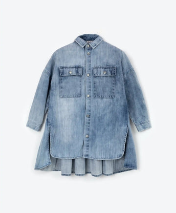 Rochie tip cămașă din denim - albastră, Gulliver