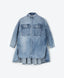 Rochie tip cămașă din denim - albastră, Gulliver