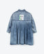 Rochie tip cămașă din denim - albastră, Gulliver